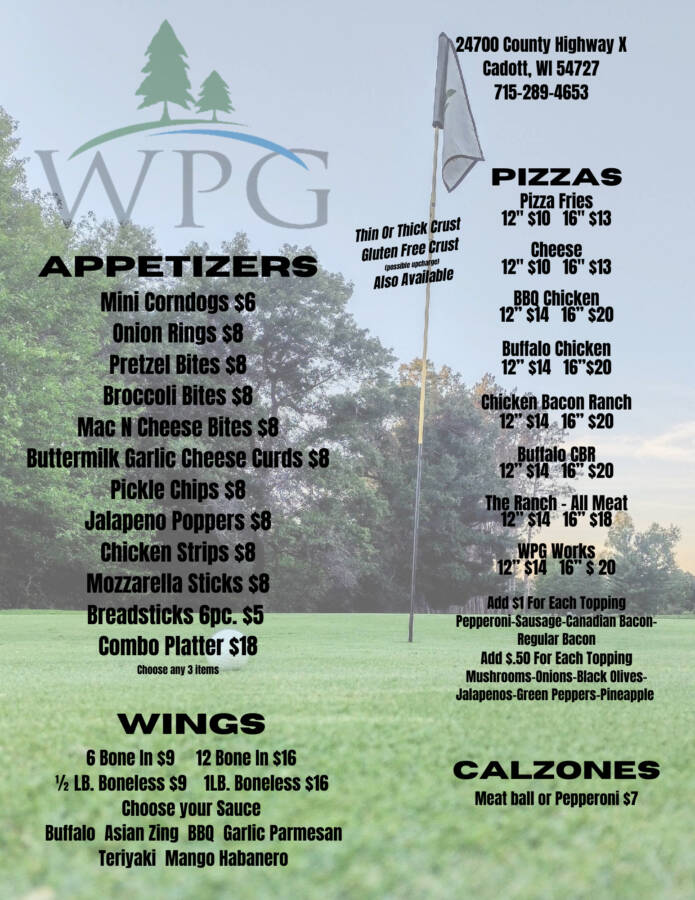 Menu - Front